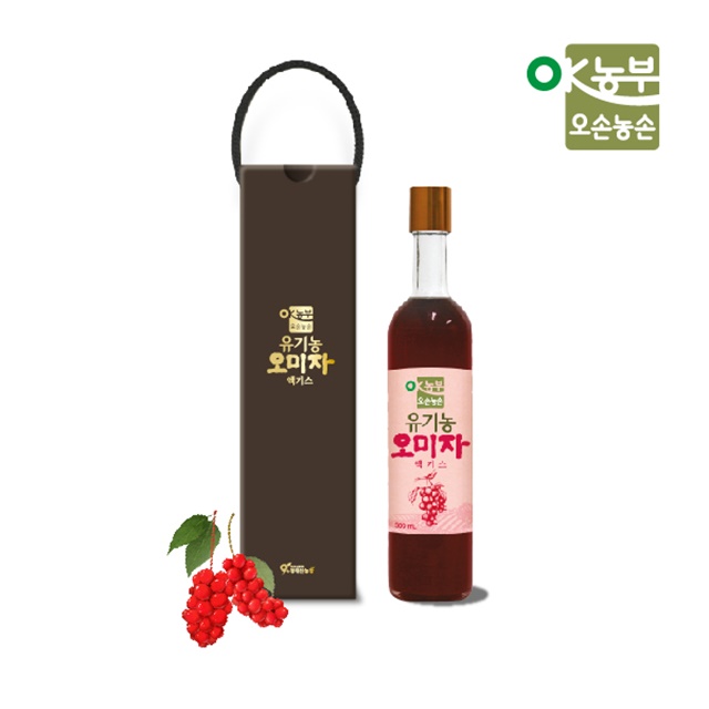 강원더몰,오손농손 유기농 오미자엑기스 500ml