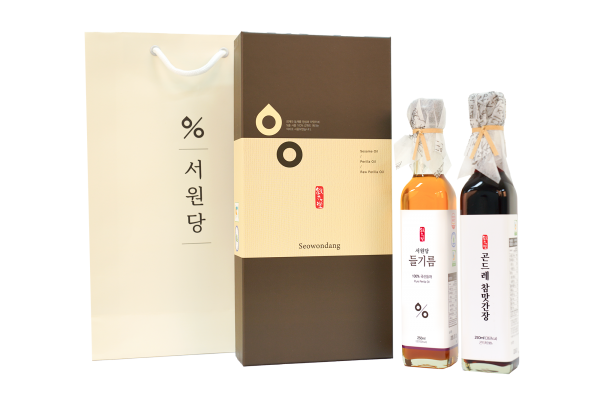 강원더몰,서원당 선물세트 선 (참기름 250ml+곤드레참맛 간장 250ml)