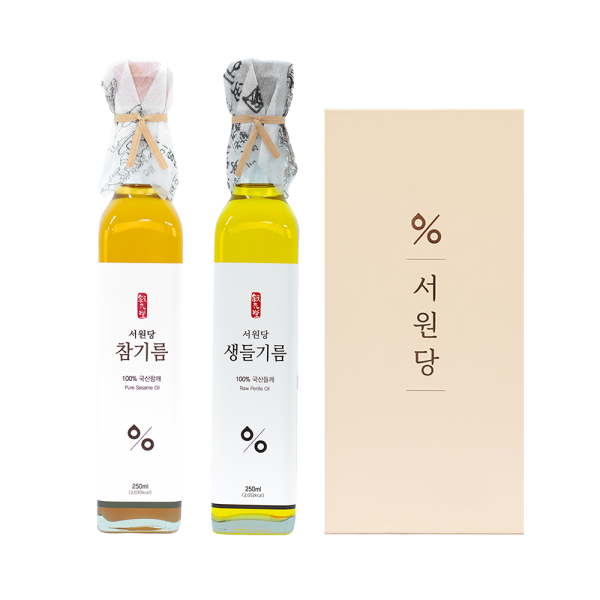강원더몰,서원당 선물세트6호(참기름250ml+생들기름250ml)