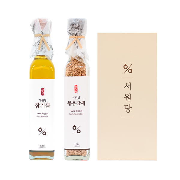 강원더몰,서원당 선물세트 3호(참기름250ml+볶음참깨120g)