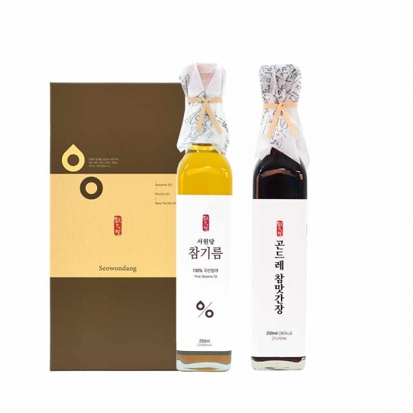 강원더몰,서원당 선물세트 선 (참기름 250ml+곤드레참맛 간장 250ml)