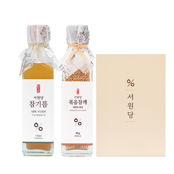 강원더몰,서원당 선물세트 2호(참기름170ml+볶음참깨85g)